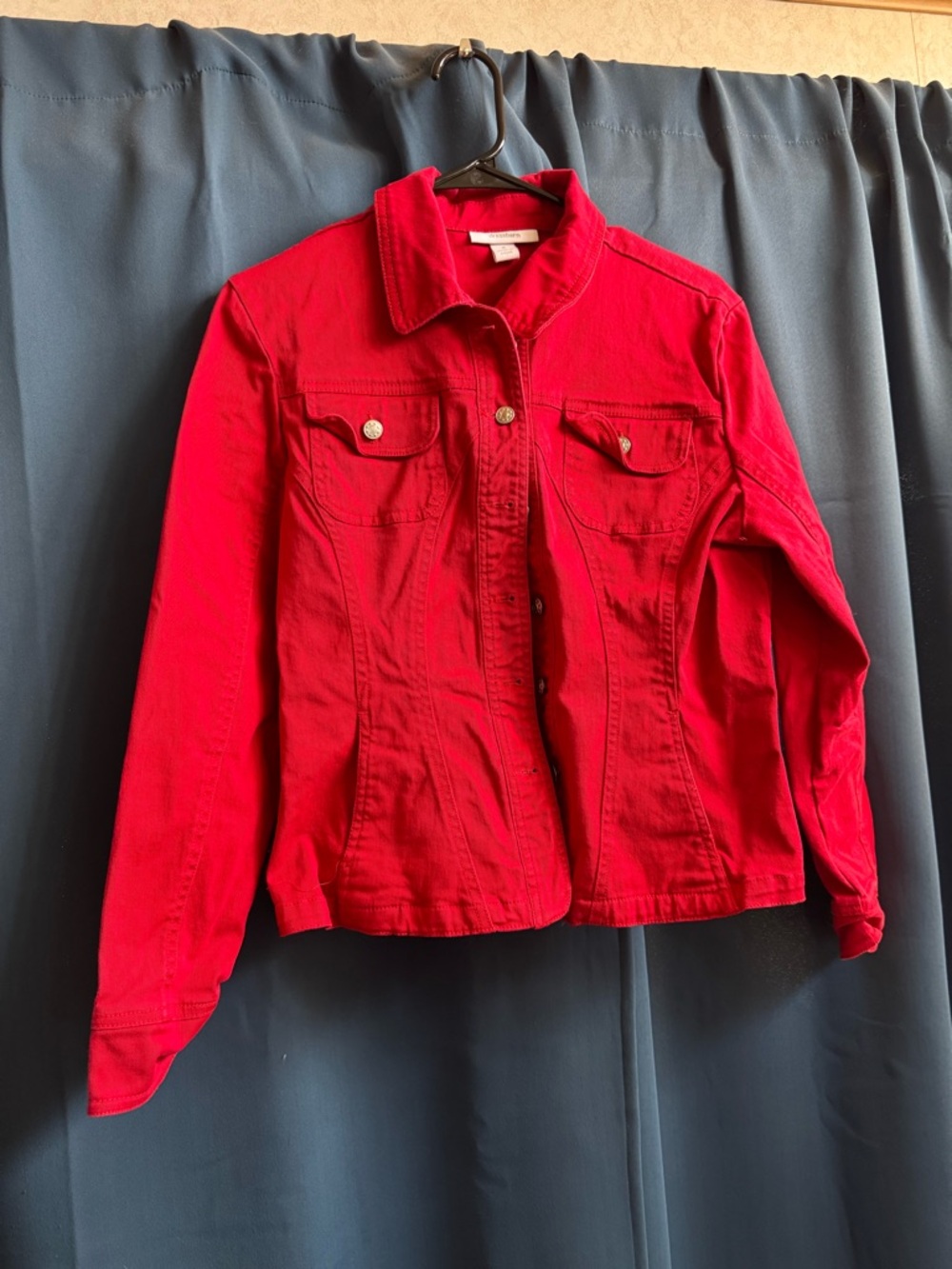dressbarn Red Jean Jacket